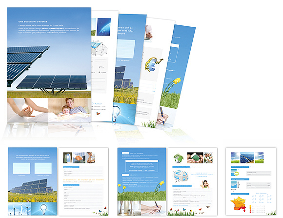 brochure 12 pages pour entreprise d'énergies renouvelables aix-en-provence