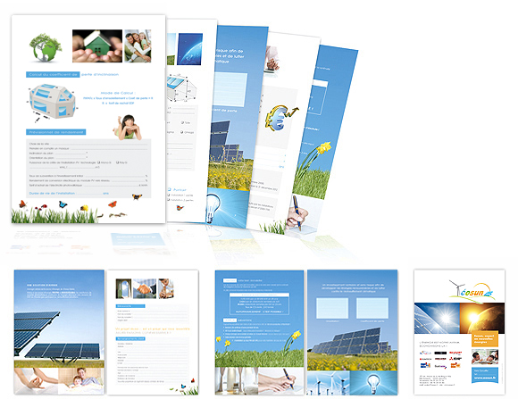 brochure 12 pages pour entreprise d'énergies renouvelables aix-en-provence