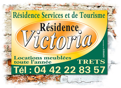 creation d'un panneau publicitaire pour residence de tourisme d'aix-en-provence